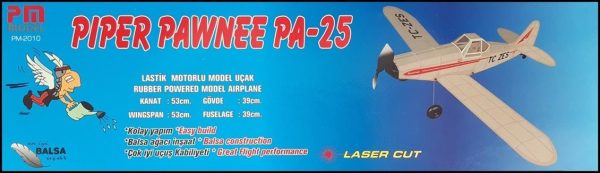 Piper Pawnee PA-25 Lastik Motorlu Serbest Uçuş Kiti, PM Model 2010 - Görsel 2