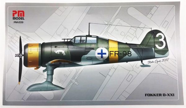 1/72 Fokker D-XXI Avcı Uçağı Maketi, PM Model0209