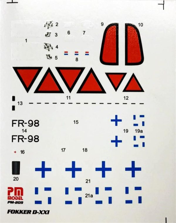 1/72 Fokker D-XXI Avcı Uçağı Maketi, PM Model0209 - Görsel 4