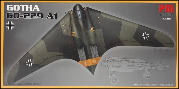 1/72 Gotha GO-229 A1 Avcı-Bombardıman Uçağı Maketi, PM Model0210