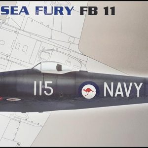 1/72 Hawker Sea Fury FB11 Avcı Uçağı Maketi, PM Model0211
