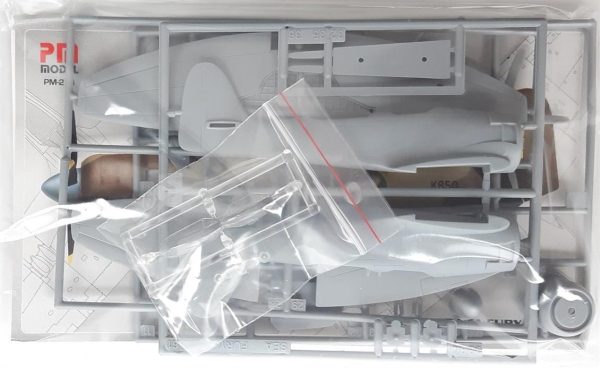 1/72 Hawker Sea Fury T-20 Avcı-Eğitim Uçağı Maketi, PM Model0212 - Görsel 2