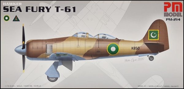 1/72 Hawker Sea Fury T-20 Avcı-Eğitim Uçağı Maketi, PM Model0212