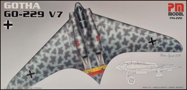 1/72 Gotha GO-229 V7 Avcı-Bombardıman Uçağı Maketi, PM Model0220