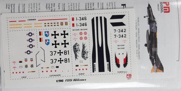 1/18 F-4E/F Phantom II Avcı-Bombardıman Uçağı Maketi, PM Model0227 - Görsel 3