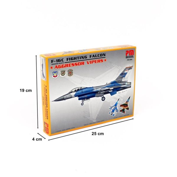 1/72 F-16 Fighting Falcon Aggressor Vipers Avcı-Bombardıman Uçağı Maketi, PM Model0302 - Görsel 3
