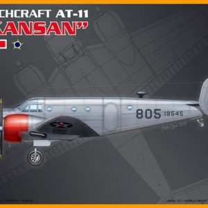 1/72 Beechcraft AT-11 Kansan Bombardıman-Eğitim Uçağı Maketi, PM Model0303