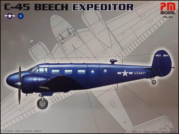 1/72 C-45 Beech Expeditor Eğitim Ve Nakliye Uçağı Maketi, PM Model0304