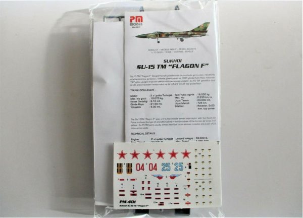 1/72 SU-15 TM ( Flagon ) Önleme Uçağı Maketi, PM Model0401 - Görsel 3