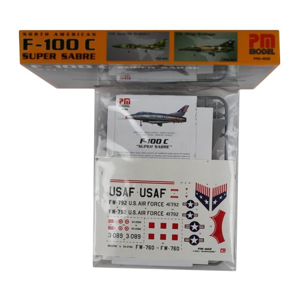 1/72 North American F-100 C Super Sabre Avcı-Bombardıman Uçağı Maketi, PM Model0402 - Görsel 3