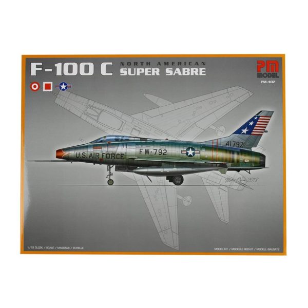 1/72 North American F-100 C Super Sabre Avcı-Bombardıman Uçağı Maketi, PM Model0402