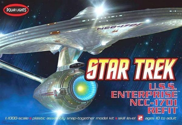 1/1000 Star Trek USS Enterprise NCC1701A Refit Uzay Aracı Maketi, Polar Lights 0820