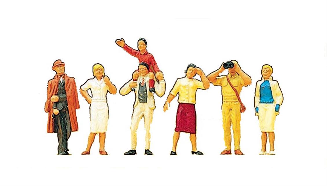 1/87 Ayakta Duran Seyirci Figürleri 7 Adet, Preiser 10026