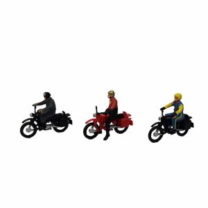 1/87 Motorcu Figürleri 6 Adet, Preiser 10081