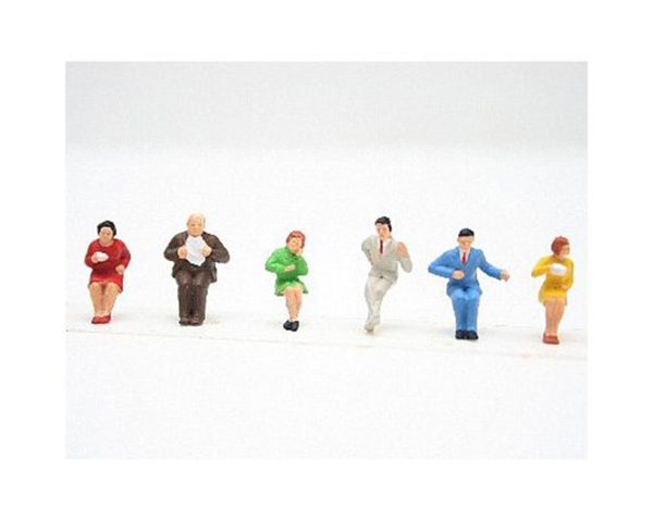 1/87 Oturan Yolcu Figürleri 6 Adet, Preiser 10103