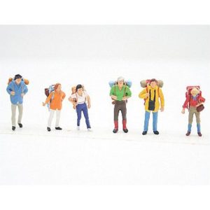 1/87 Traking Yapan İnsan Figürleri 6 Adet, Preiser 10113