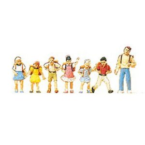 1/87 Okul Çocuğu Figürleri 7 Adet, Preiser 10181