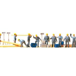 1/87 İnşaat İşçisi ve Ekipman Figürleri 12 Adet, Preiser 10220