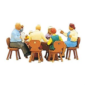 1/87 Aile Yemeği Figürleri 6 Adet, Preiser 10282