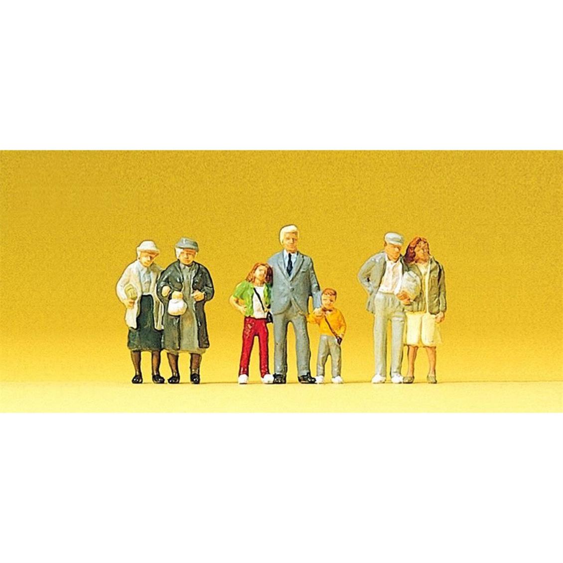 1/87 Alışveriş Yapan İnsan Figürleri 7 Adet, Preiser 10325