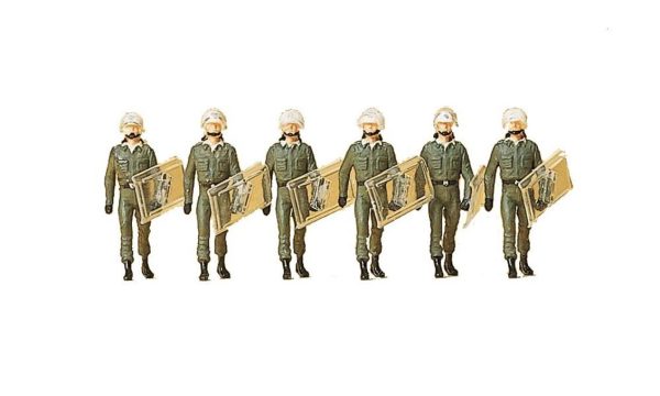 1/87 Polis Timi-A Figürleri 6 Adet, Preiser 10392