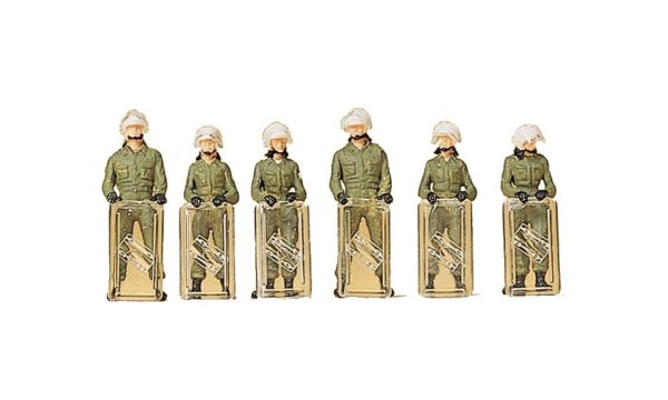 1/87 Çevik Kuvvet Polis Figürleri 6 Adet, Preiser 10395