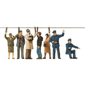 1/87 Ayakta Tramvay Yolcusu Figürleri 6 Adet, Preiser 10405