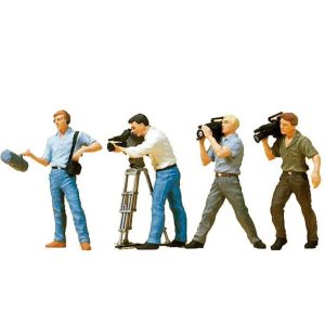 1/87 Televizyon Ekibi Figürleri 6 Adet, Preiser 10421