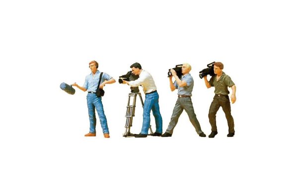 1/87 Televizyon Ekibi Figürleri 6 Adet, Preiser 10421