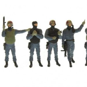 1/87 CSG 9 Özel Tim polisi Figürleri 6 Adet, Preiser 10446