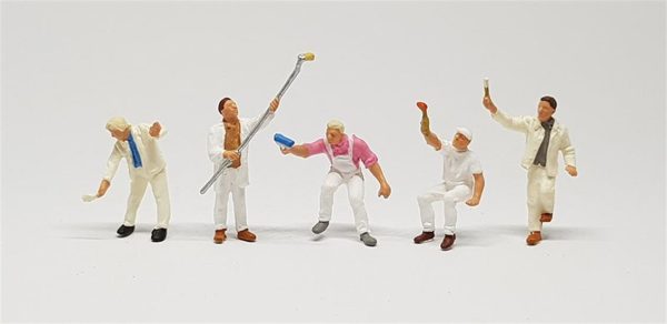 1/87 Boyacı ve Ekipman Figürleri 6 Adet, Preiser 10478