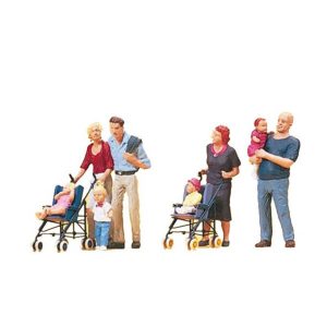1/87 Ebeveyn ve Çocuk Figürleri 6 Adet, Preiser 10494