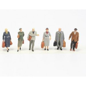 1/87 Seyahat Eden Yolcu (Erken Dönem) Figürleri 6 Adet, Preiser 10582