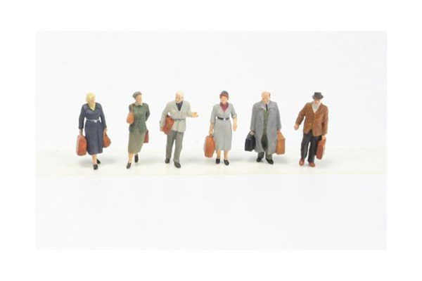 1/87 Seyahat Eden Yolcu (Erken Dönem) Figürleri 6 Adet, Preiser 10582