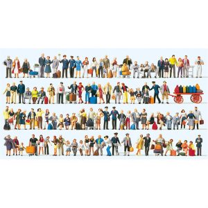 1/87 İstasyon Personeli ve Yolcular Figürleri 100 Adet, Preiser 13000