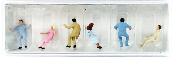 1/87 Otomobil Sürücüsü Figürleri 6 Adet, Preiser 14015 - Görsel 2