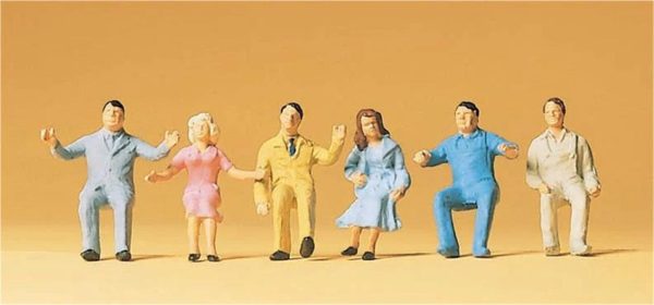 1/87 Otomobil Sürücüsü Figürleri 6 Adet, Preiser 14015