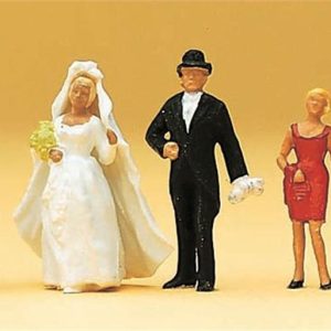 1/87 Papaz Gelin ve Damat Figürleri 6 Adet, Preiser 14058