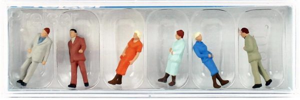 1/87 Yolcular Figürleri 6 Adet, Preiser 14059 - Görsel 2