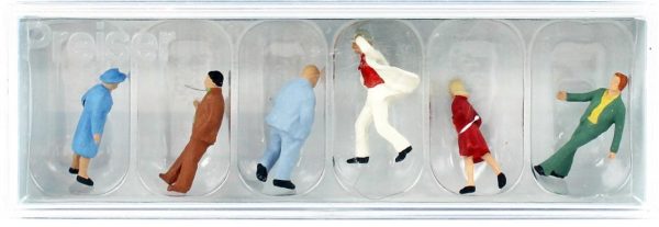 1/87 Yürüyen Yolcu Figürleri 6 Adet, Preiser 14124 - Görsel 2