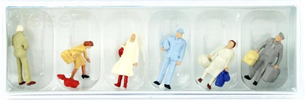 1/87 Bagajlı Yolcu Figürleri 6 Adet, Preiser 14133 - Görsel 2