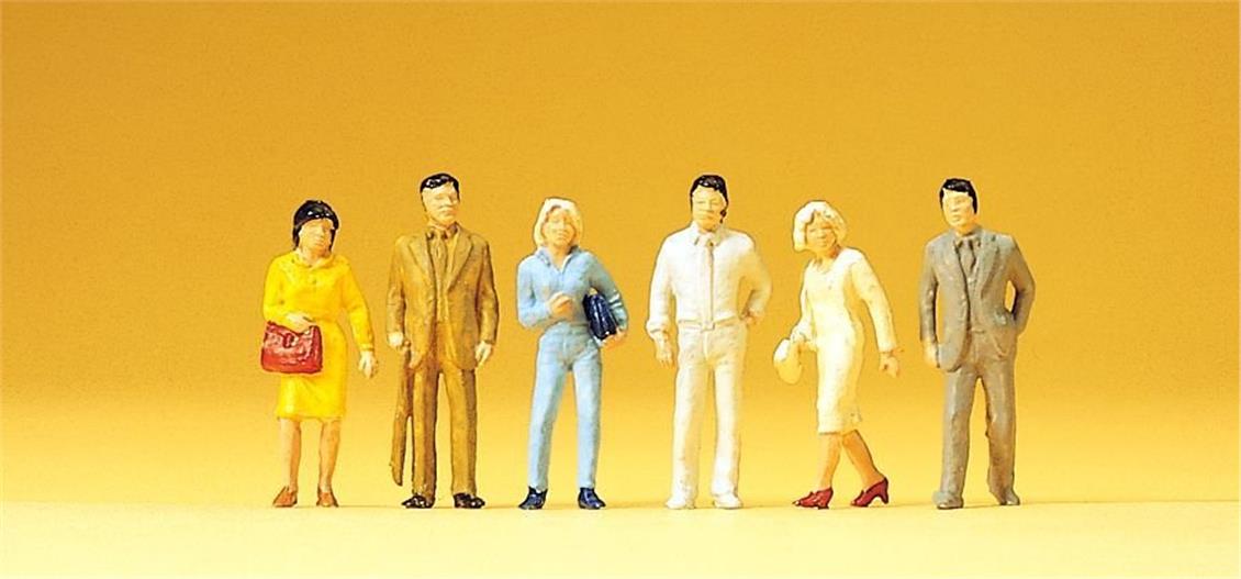 1/87 Ayakta Duran Yolcu Figürleri 6 Adet, Preiser 14135
