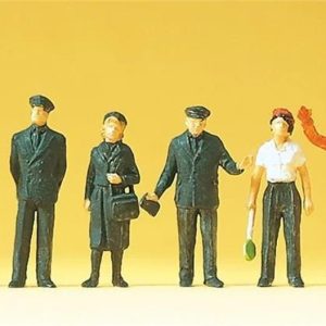 1/87 Demiryolu Personeli (DB 1989) Figürleri 6 Adet, Preiser 14140