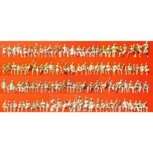 1/87 Oturan İnsan Figürleri 120 Adet, Preiser 16328