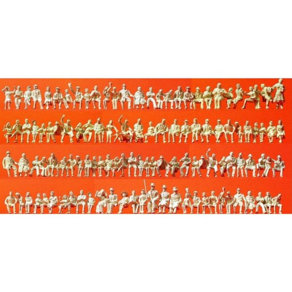 1/87 Oturan İnsan Figürleri 120 Adet, Preiser 16328