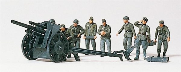 1/87 105 cm Obüs Personeli Figürleri 6 Adet, Preiser 16514
