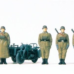 1/87 1939-45 Motorsikletli Asker Figürleri 6 Adet, Preiser 16571