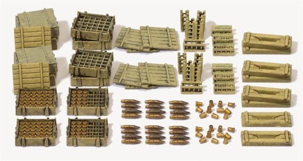 1/87 1939-45 Cephane ve Sandıkları Modelleri 30 Adet, Preiser 16603