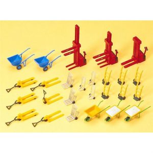 1/87 Hidrolik Liftler ve El Arabaları Modelleri 25 Adet, Preiser 17107