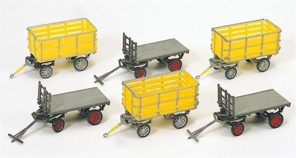 1/87 Eşya Taşıma Arabaları Modelleri 6 Adet, Preiser 17112